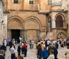 朝の聖墳墓教会